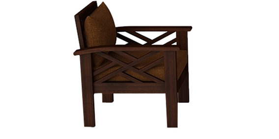 Hamilton Teak Wood Sofa Set (3+1+1) in Mahogany